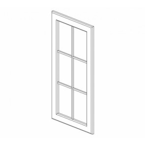 W2436BGD Townplace Cream Wall Glass Door (RTA)