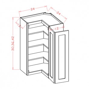 WER2430 Shaker Light Gray Wall Easy Reach Cabinet (RTA)
