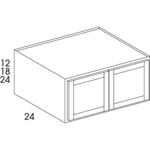 RW3612 Broadway Gray Wall Refrigerator Cabinet