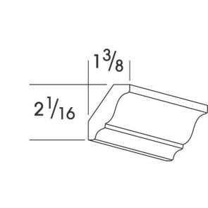SMCROWN214 Broadway Juniper Small Crown Molding