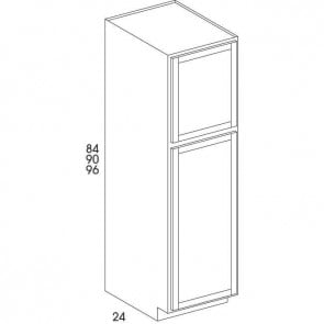 U248424 Broadway Gray Tall Pantry Cabinet