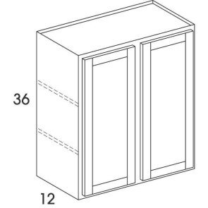 W4236 Madison Stonybrook Wall Double Door Cabinet