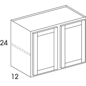 W3924 Madison Stonybrook Wall Double Door Cabinet
