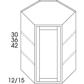 WDC2430 Madison Stonybrook Wall Diagonal Corner Cabinet
