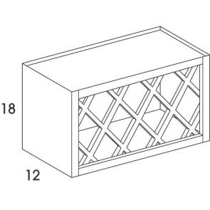 WR30 Bowery White Wall Wine Rack