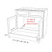 PULLOUT-TRAY-18 Versa Shaker 18" Pull-Out Tray (RTA)