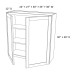 W3330 Dark Caramel Wall Double Door Cabinet (RTA)
