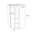 WDC244212 Versa Shaker Wall Corner Cabinet (RTA)