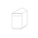 BEA12R Storm Gray Base End Angle Cabinet 12" Right (RTA)