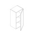 W0930 Classic White Wall Cabinet (Single Door) 9" x 30" (RTA)