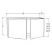 W2415 Storm Gray Wall Cabinet (Double Door) 24" x 15" (RTA)