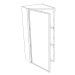 WEA1242 Classic White Wall End Angle 12" x 42" (RTA)