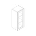 WMD1536 Storm Gray Wall Prepped for Glass Door Cabinet (Single Door) 15" x 36" (RTA)