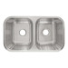LCL205 Undermount Stainless Steel Double Basin Kitchen Sink