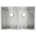 LCLP5 Zero-Radius Undermount Stainless Steel Double Basin Kitchen Sink