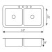 LCLTD84 Top Mount Stainless Steel Double Basin Kitchen Sink
