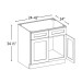 SB42 Blaze Black Sink Base Cabinet
