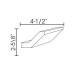 CM96E-4 Petit Brown Angled Crown Molding