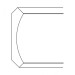 CM96K-4 Lait Gray Crown Molding