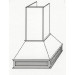 CWH36 Champagne Shaker Wall Range Hood (RTA)