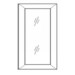 W3036BGD Woodland Brown Shaker Wall Glass Door