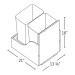 TCR-P21 Cullian Champagne Trash Can Tray