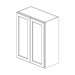 W2436B Woodland Brown Shaker Wall Double Door Cabinet