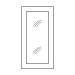 W3612BGD Petit Oak Wall Glass Door (RTA)
