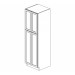 WP3090 Petit White Tall Pantry Cabinet