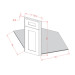 DCSF36 Shaker Cinder Diagonal Corner Sink Front (RTA)