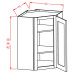 DCW2436 Oxford Toffee Wall Diagonal Corner Cabinet (RTA)