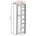 U309024 Shaker Navy Wall Pantry (RTA)
