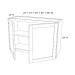 W2424 Dark Caramel Wall Double Door Cabinet (RTA)