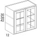 WMD3042 Bowery Palmetto Wall Cabinet Prepped for Glass Door