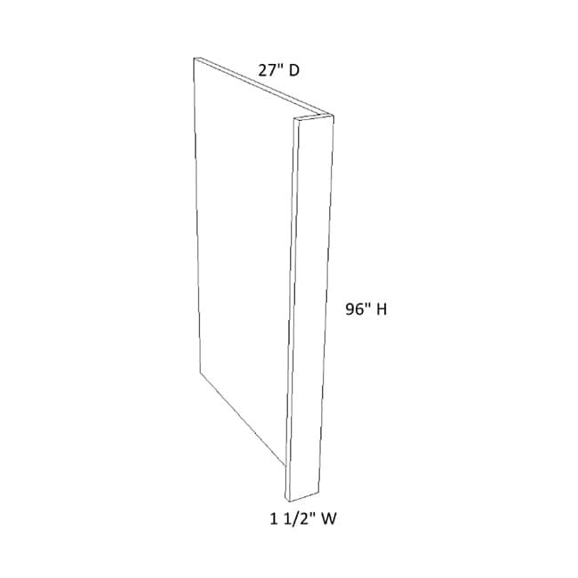 RRP27-1-5 Versa Shaker Refrigerator Panel (RTA): RTA Kitchen Cabinets