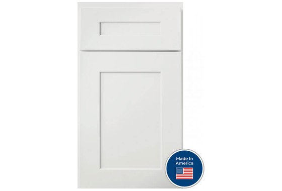 Bowery White cabinet door