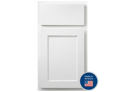 Patton White cabinet door