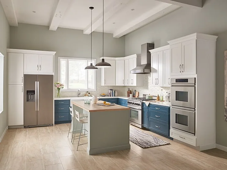 Bowery White kitchen cabinets