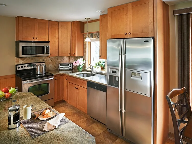 Madison Honey kitchen cabinets
