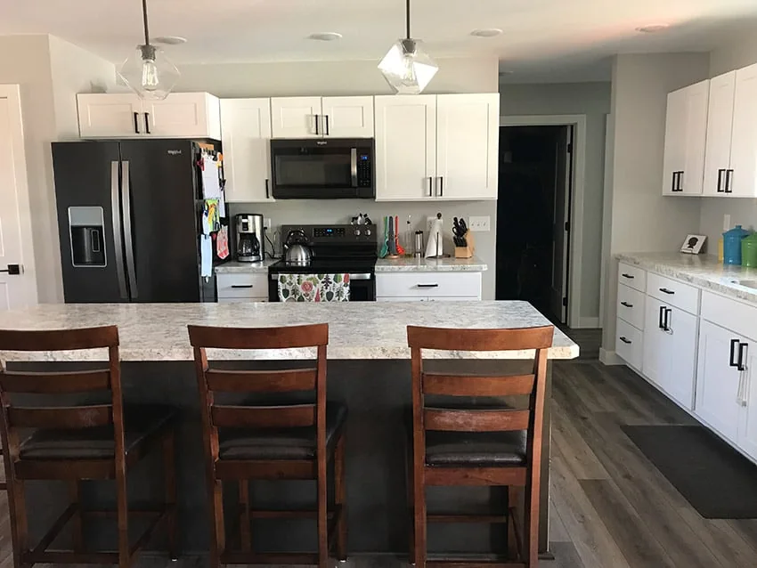 Madison White kitchen cabinets