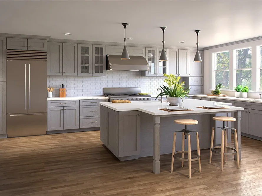 Nova Light Gray kitchen cabinets