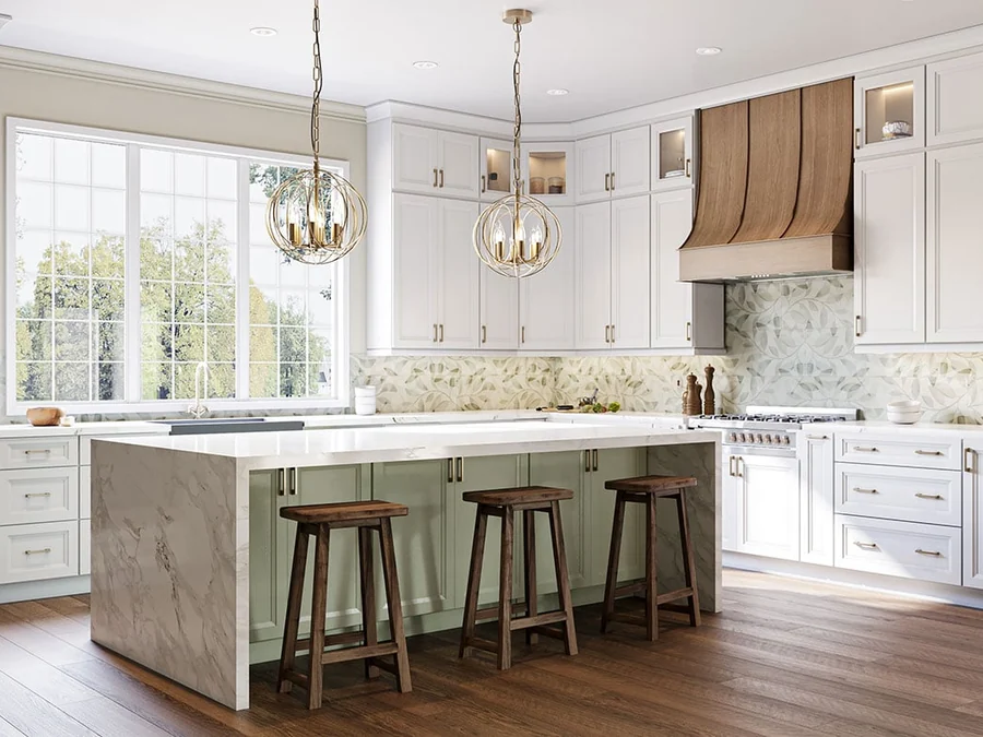 Oxford Sage kitchen cabinets