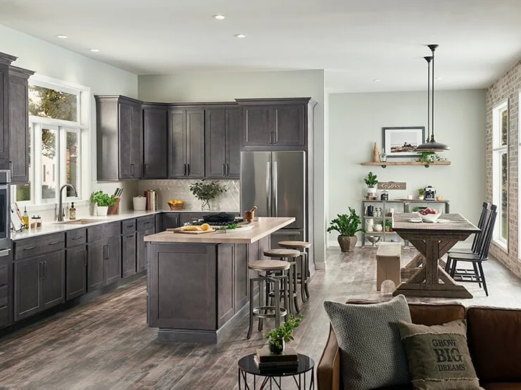 Patton Gray kitchen cabinets