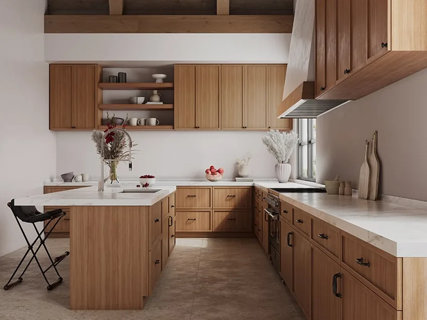 Petit Brown kitchen cabinets