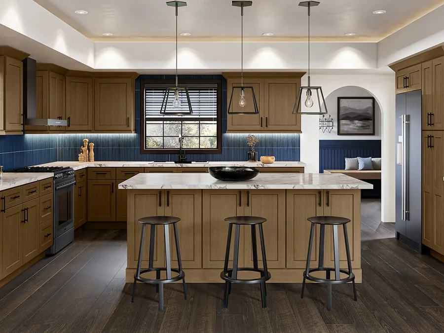 Shaker Essence Oak kitchen cabinets