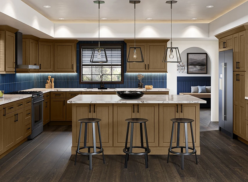 Shaker Essence Oak kitchen cabinets