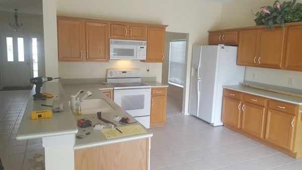 David L.’s kitchen before new cabinets