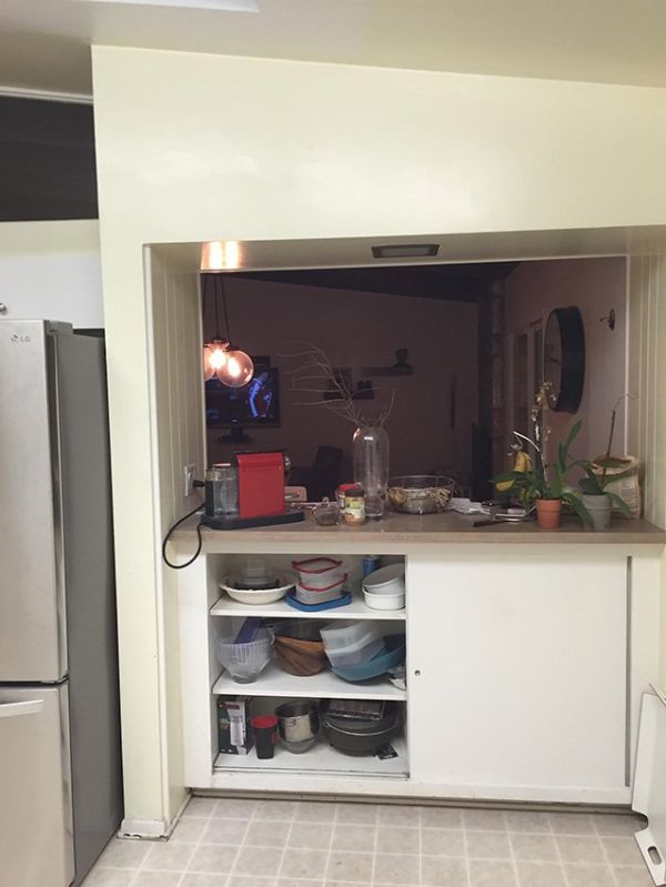 Hector A.’s kitchen before new cabinets