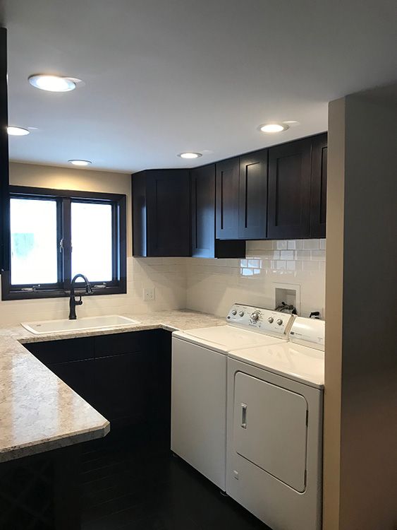 Josh P.’s kitchen after, with Pepper Shaker cabinets