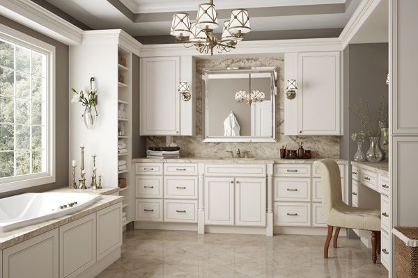 York Antique White cabinets, photo 1